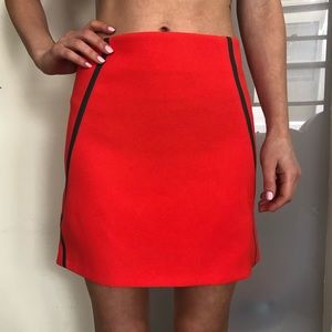 Co + Co Geometric Bright red mini skirt size s